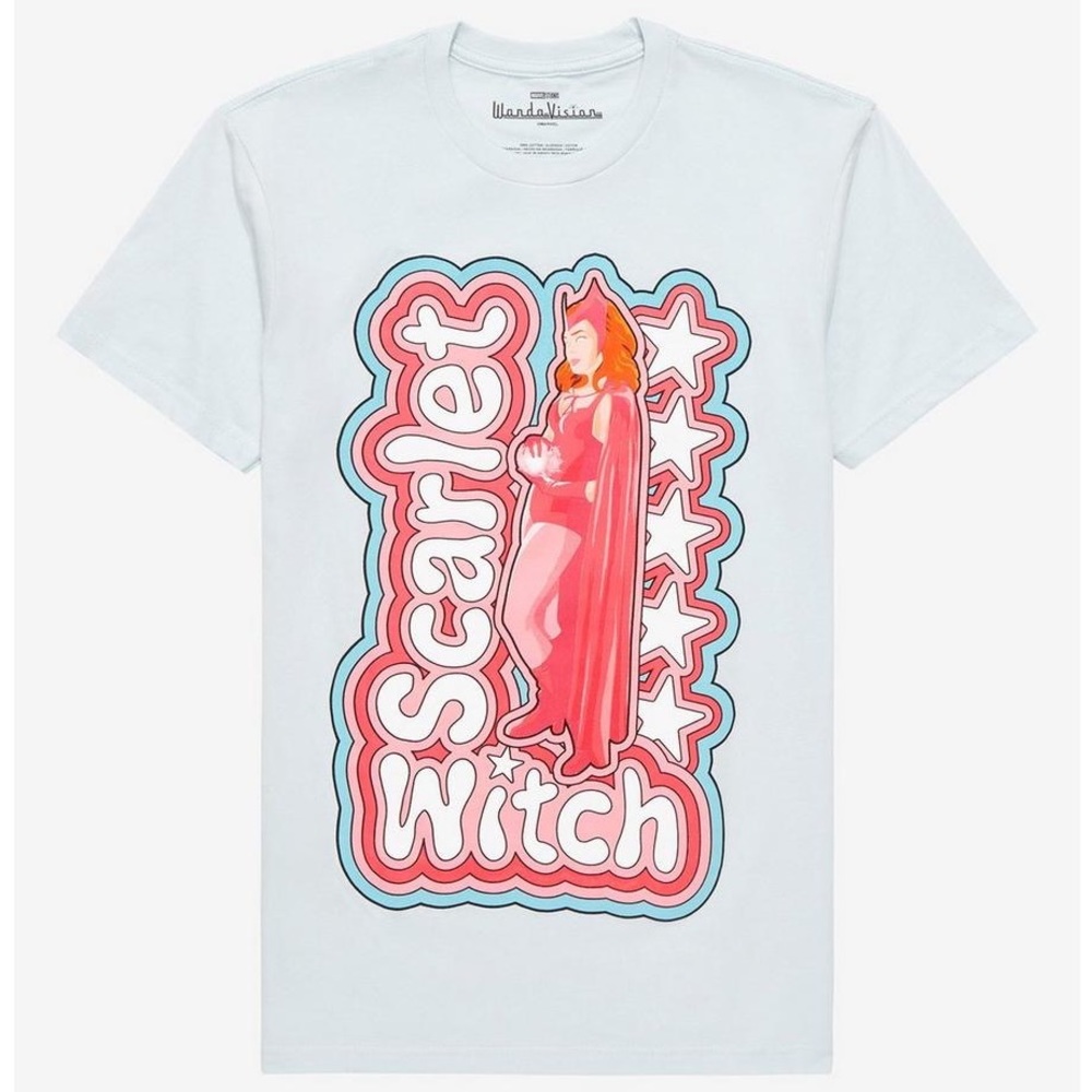 Marvel WandaVision Scarlet Witch Retro Women’s T-Shirt - BoxLunch Exclusive-NWT